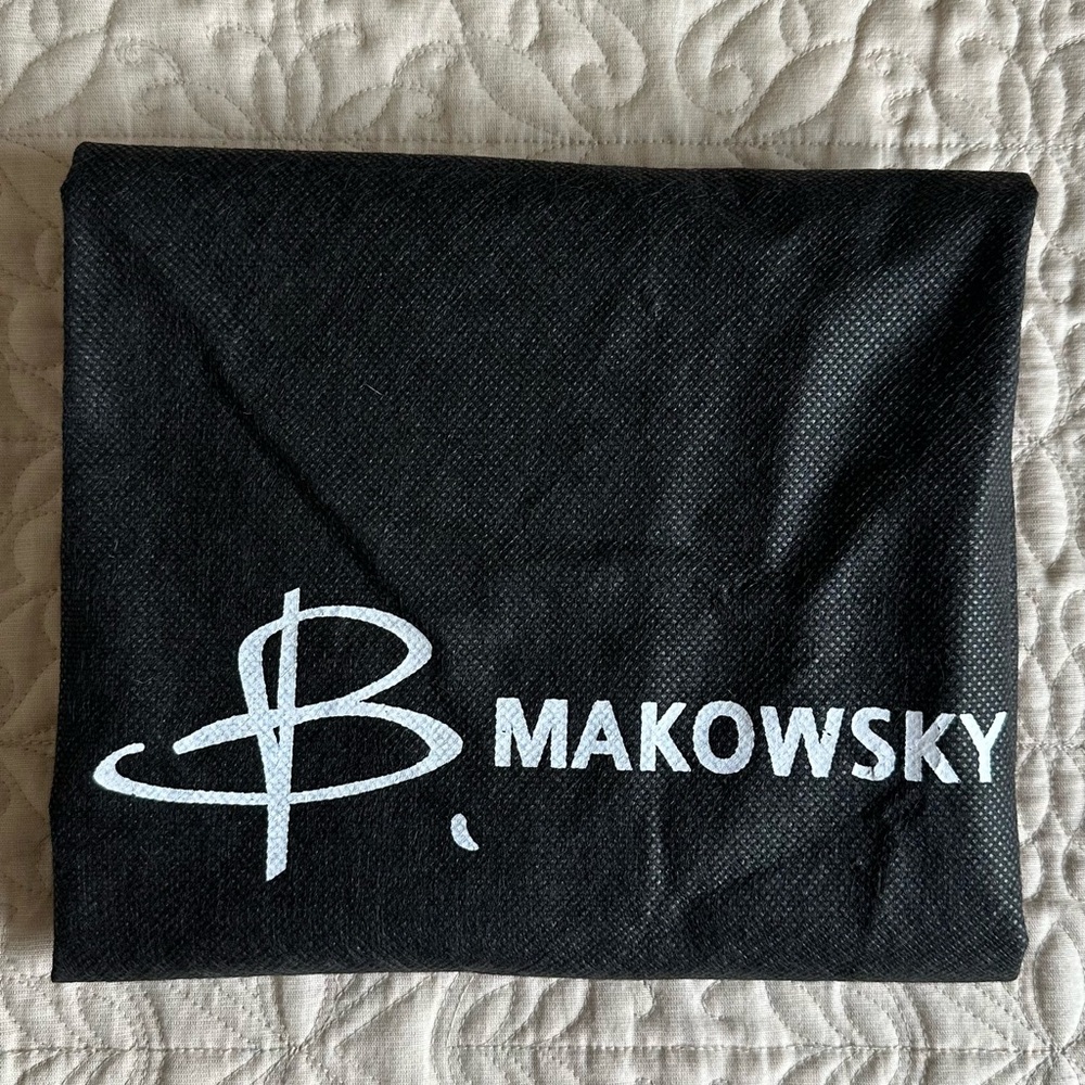 B. Makowsky Black Dust Bag with Logo